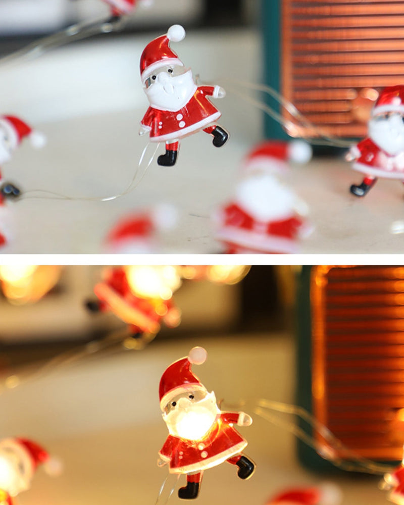 Frosty Miniature Santa Claus & Snowman Lights