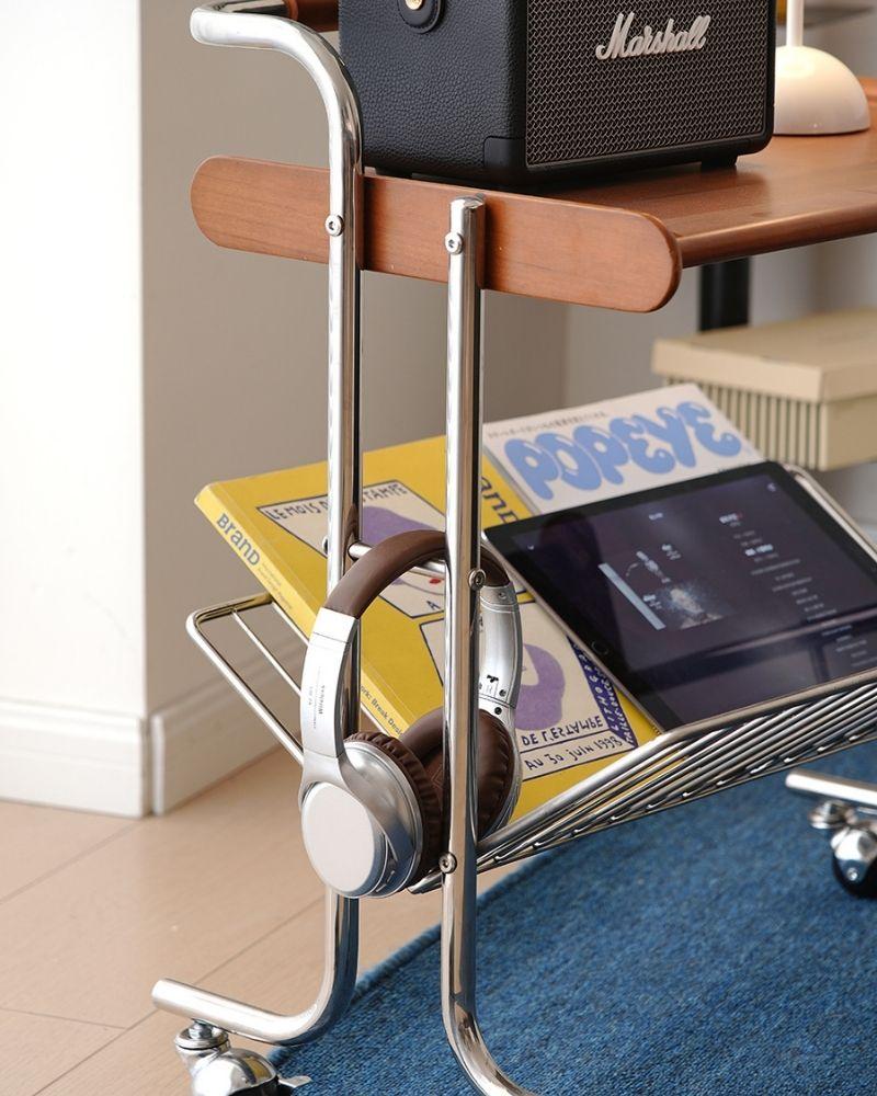Milo Vintage Bar Cart With Wheels