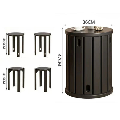 Sharman Wood Stool (Set of 4)