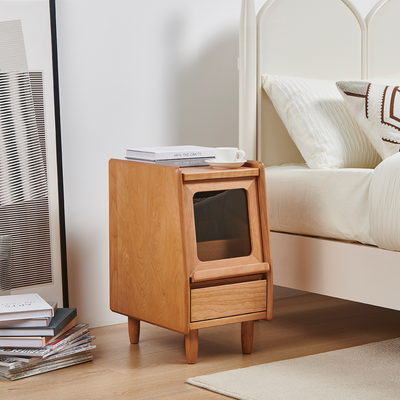 Corcino Solid Wood Nightstand