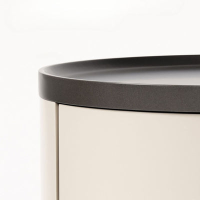 Ellie Cream Style Round Nightstand