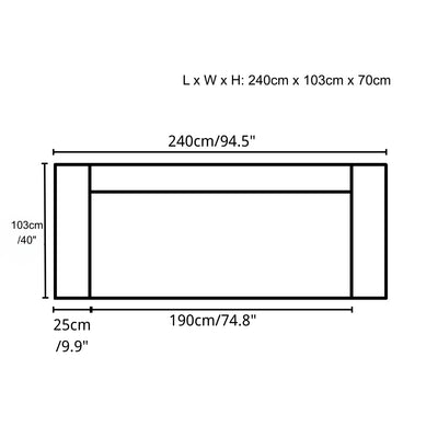 Perdue Faux Leather Sofa