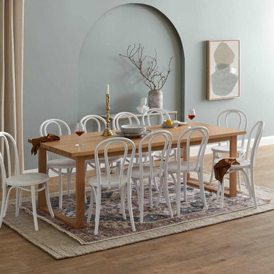 Aspen Oak Ski-Leg Dining Table - Cozymatic Australia