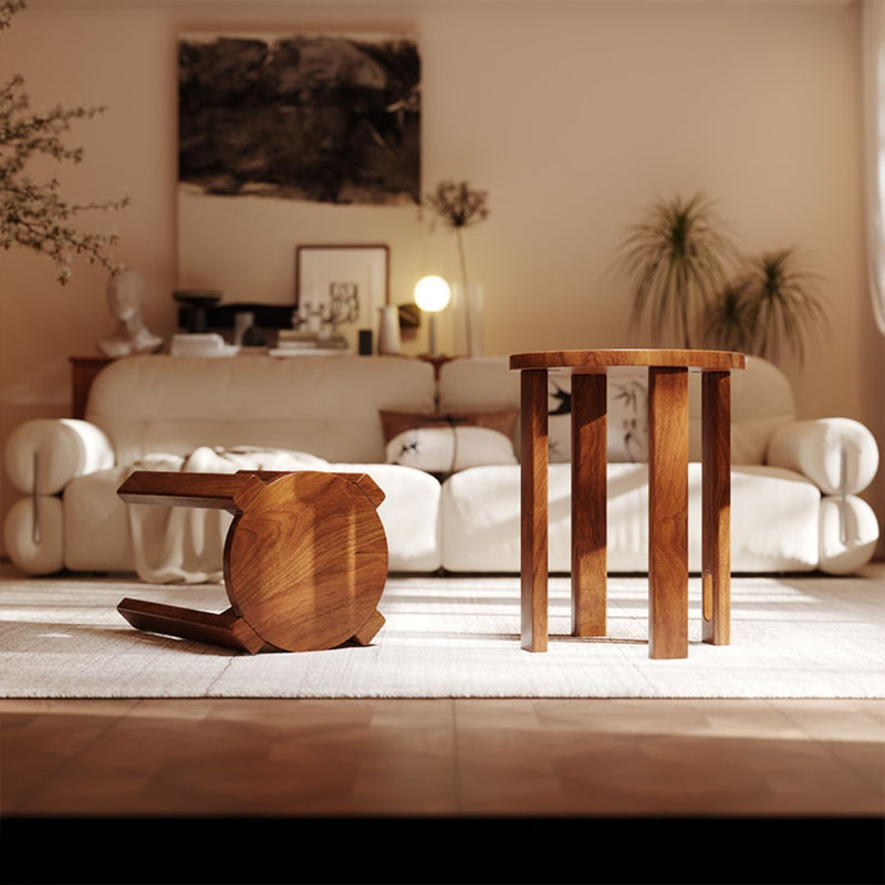 Sharman Wood Stool (Set of 4)