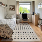 Lune French Checkerboard Wool Blend Area Rug