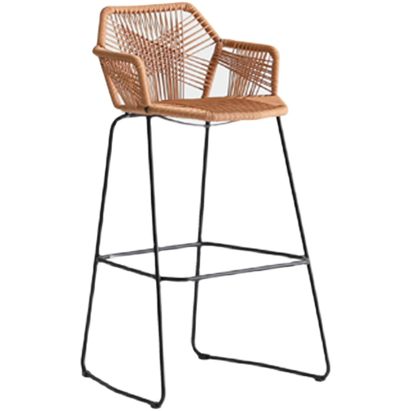 Mackin Plastic Rattan Bar Stool (set of 2)