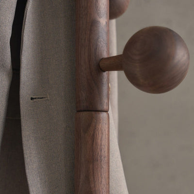 Artur Solid Wood Rivet Coat Rack