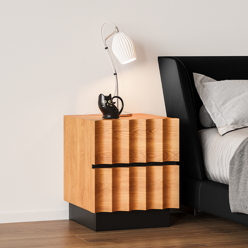 Selah Wood Wave Nightstand