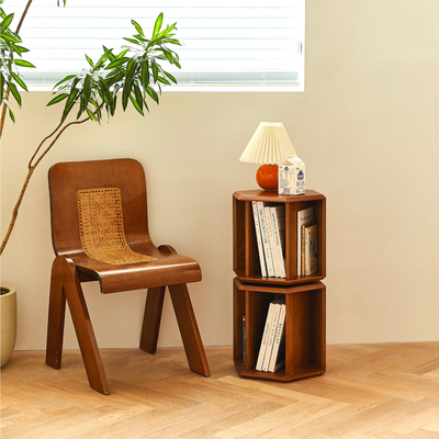 Holthaus Revolving Geometric Bookcase