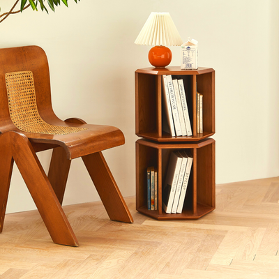 Holthaus Revolving Geometric Bookcase