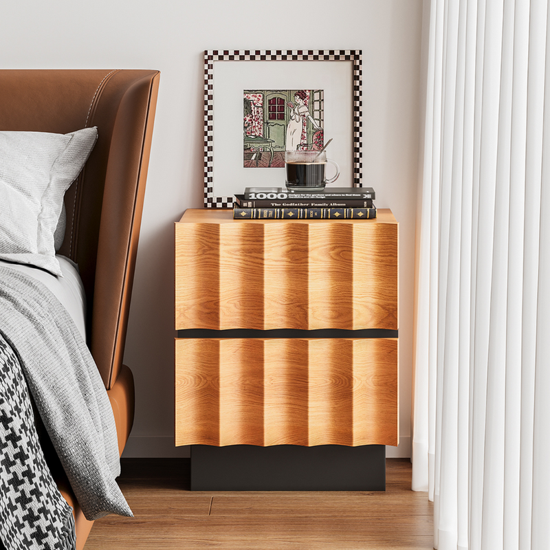 Selah Wood Wave Nightstand