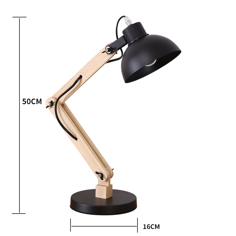 Aalin Solid Wood Desk Lamp