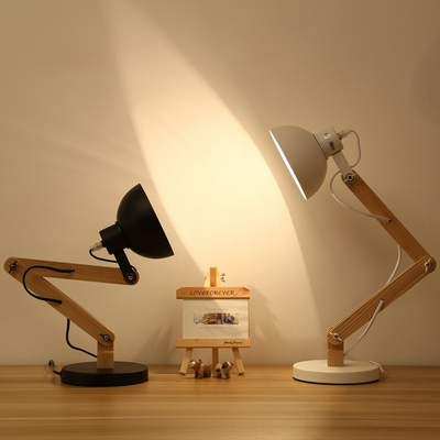 Aalin Solid Wood Desk Lamp