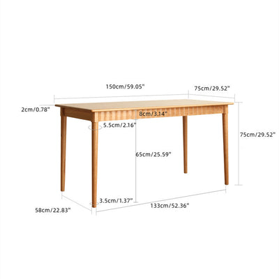 Arvin Cherry Wood Dining Table