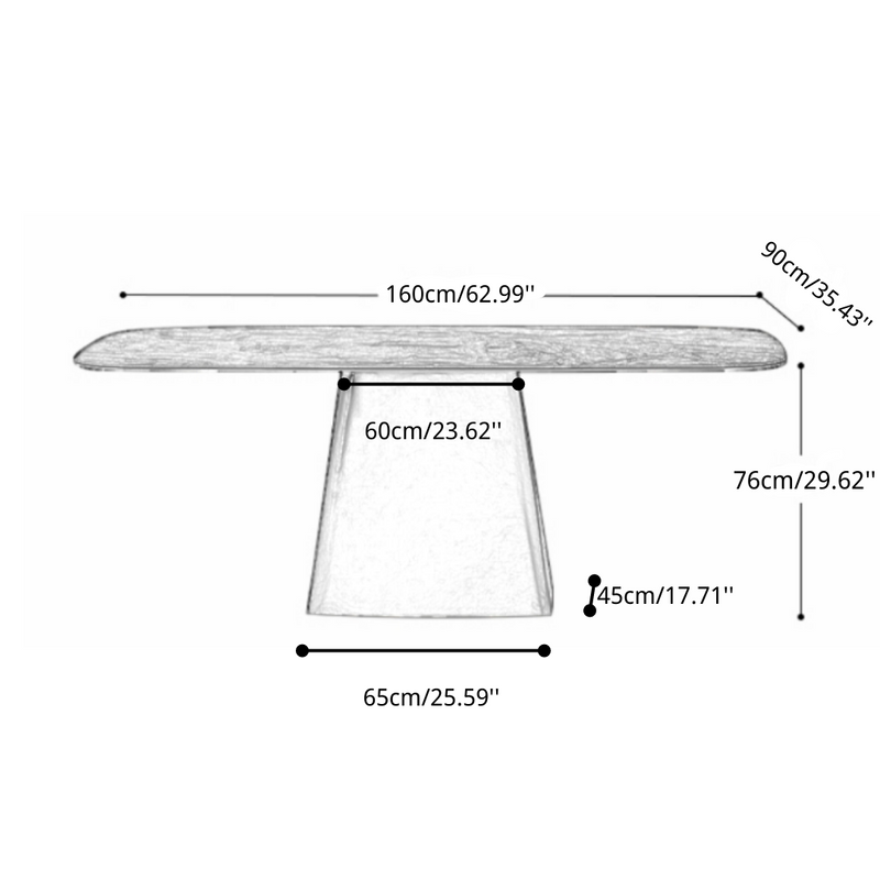 Josclyn Sintered Stone Dining Table